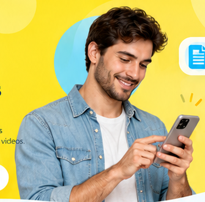 Persona utilizando Certific.ar desde su celular